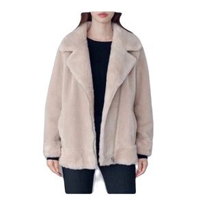 The Curated Teddy Shearling Jacket- Small